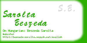 sarolta beszeda business card